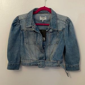 Twelve by On Twelfth Cropped Denim Jean Jacket